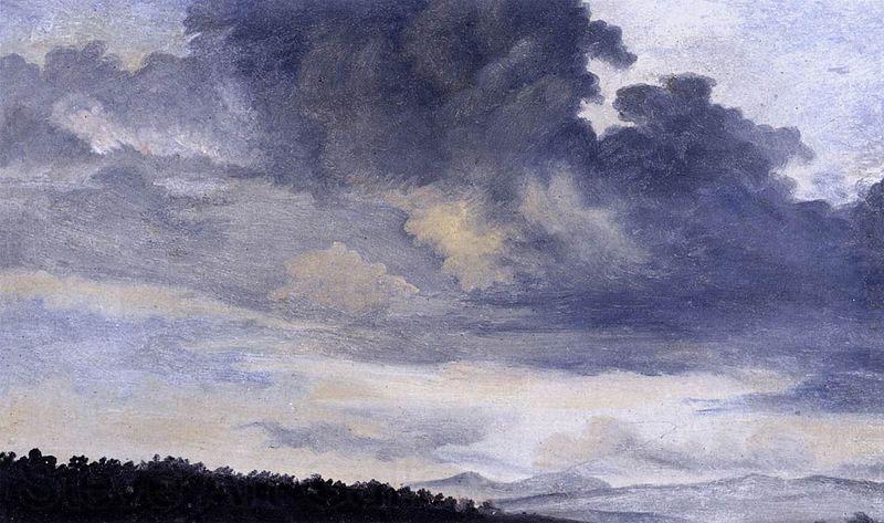 Pierre de Valenciennes Wolkenstudien Norge oil painting art